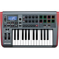 

Novation Impulse 25 USB MIDI Controller Keyboard with Automap 4 Control Software, 8x Rotary Encoders and Single Fader, 8x Backlit Trigger Pads