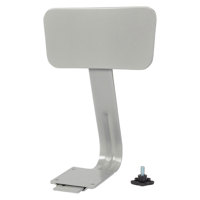 

National Public Seating Steel Backrest for 6200 & 6300 Series Stools, Gray Surface, Gray Frame