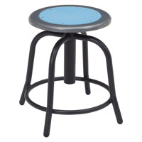 

National Public Seating 6800 Series 18"-24" Height Adjustable Designer Stool, Blueberry Seat, Black Frame