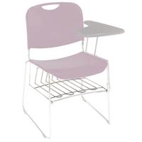 

National Public Seating Under-Seat Steel Book Rack for 8500 Series Stack Chair, Chrome Frame