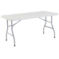 

National Public Seating BT3060 30x60" Heavy Duty Folding Table, Supports 1000 Lbs, Speckled Gray Surface, Gray Frame