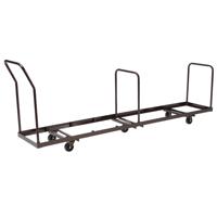 

National Public Seating DY-50 Folding Chair Dolly for Vertical Storage, 50 Chair Capacity, Supports 1375 Lbs, Brown Frame