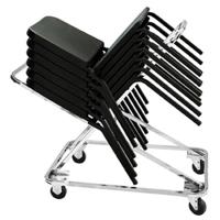 

National Public Seating DY82 Dolly for 18x 8200 Series Music Chairs, Supports 332 Lbs, Chrome Frame
