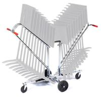 

National Public Seating DYMS20 Dolly for 10 Melody Music Stands, Zinc Frame