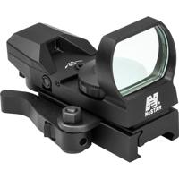 

NcSTAR D4BLQ Heads Up Series Blue Four Reticle Reflex Sight with QR Mount, 3 MOA Dot Size, 24x34mm Objective Lens, Black