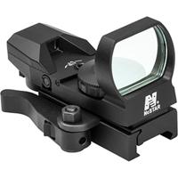 

NcSTAR D4BQ Red Four Reticle Reflex Sight with QR Mount, Unlimited Eye Relief, Black