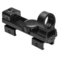 

NcSTAR 1x25mm Red/Green 5MOA Dot Reflex Sight, with Interchangeable Weaver and Dovetail Mount, Black