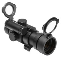 

NcSTAR 1x30mm B-Style Red Dot Sight with 5 MOA Dot Size, with Built in Weaver Mount, Black