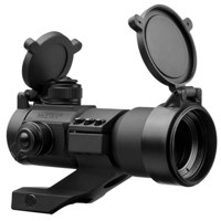 

NcSTAR 1x35mm Red/Green/Blue Dot Sight with 3 MOA Dot Size, with Built in Cantilever Weaver Mount, Black