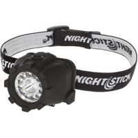 

Nightstick NSP-4606B Multi-Position Tilt Dual-Light Multi-Function LED Headlamp with 3x AAA Battery, 150 Lumens, IP-X7 Waterproof