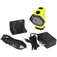 

Nightstick XPR-5560G Intrinsically Safe Permissible Dual-Light Rechargeable LED Cap Lamp with Integrated Li-Ion Battery and AC & DC Power Supplies, 180 Lumens Dual-Light, ANSI IP-67 Dustproof/Waterproof, Green/Black