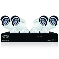 

Night Owl 8 Channel H.265 Network Video Recorder with 2TB HDD and 4x 2K (4MP) Wired IP Cameras