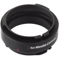 

Novoflex Adapter Connects the Universal Bellows to Minolta MD Mount 35mm Cameras.