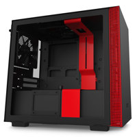 

NZXT H210 Mini-ITX Case with Tempered Glass, Matte Black/Red