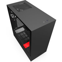 

NZXT H510 Compact Mid-Tower Case with Tempered Glass, Matte Black/Red