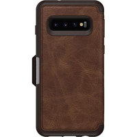 

OtterBox Strada Folio Case for Samsung Galaxy S10 Smartphone, Espresso Brown