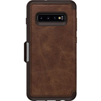 

OtterBox Strada Folio Case for Samsung Galaxy S10+ Smartphone, Espresso Brown