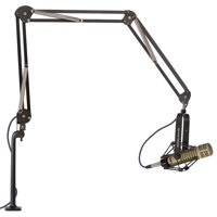 

OC White ProBoom Deluxe Three Segment 46" Extended Microphone Arm with 12" Vertical Riser, Shadow White