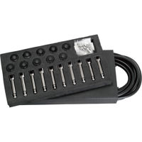 

One Control CrocTeeth Solderless Patch Cable Kit for Pedalboards, Includes 3m Wire and 10x Solderless Plugs