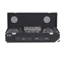 

Odyssey Innovative Designs CDJ19R06W Carpeted DJ Turntable Coffin Case with 2x 3 Space Rack Below and Wheels, 1 x 19" DJ Mixer, 2 x 1200 Style Turntables
