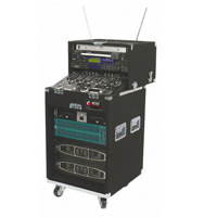 

Odyssey Innovative Designs CS4812W Carpeted Slide-Style Case with Casters, 24U of Total Console Rack Space