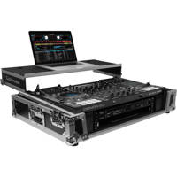 

Odyssey Innovative Designs Flight Zone Denon MCX8000 DJ Controller Glide Style Case with Lower 19" 2U Rack Space, Silver