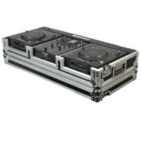 

Odyssey Innovative Designs FR10CDJW Flite Ready DJ Large Format CD Coffin Case with Built-in Wheels, ABS Laminated 3/8" Plywood