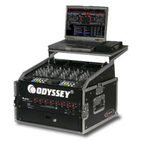 

Odyssey Innovative Designs Flight Ready Glide Style Combo Rack Case, 10Ux4U Space