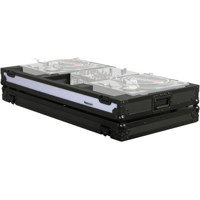 

Odyssey Innovative Designs Flight FX Series FFXBM10WBL Turntable DJ Coffin for Two Turntables in Battle Mode and 10" Width Mixer