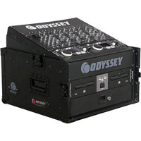 

Odyssey Innovative Designs Black Label Flight Zone ATA Combo Rack Case, 10Ux4U Space