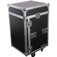

Odyssey Innovative Designs Flight Zone ATA Combo Rack Case with Wheels, 10Ux14U Space