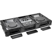 

Odyssey Innovative Designs Black Label Glide Style Case with Wheels for 10" Mixer & Two Large Format CD Players