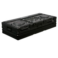 

Odyssey Innovative Designs Black Label DJ CD Coffin Case for 2 Large Format CD Players & 12" Mixer with Wheels