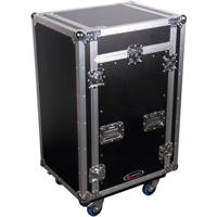 

Odyssey Innovative Designs FZ1116W Flight Zone ATA Combo Rack Case With Wheels, 11U Slant, 16U Vertical