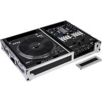 

Odyssey Innovative Designs Flight Zone Compact DJ Battle Coffin for Rane Seventy-Two Mixer and Rane Twelve Controller, Silver and Black