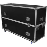 

Odyssey Innovative Designs Flight Zone Series Case with Wheels for Two 60-65" Flat Screen