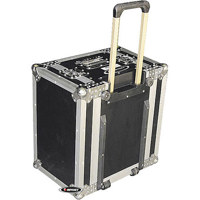 

Odyssey Innovative Designs Flight Zone Six Space Special Effects Rack Case with Handle and Wheels