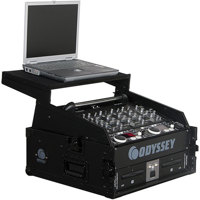 

Odyssey Innovative Designs Black Label FZGS1002BL Glide Style Combo Rack, 10U Over 2U