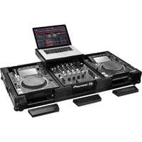

Odyssey Innovative Designs Flight Zone Black Label Extra Deep DJ Coffin Case with Glide Platform and Wheels for 12" Format Mixers & Large Media Players