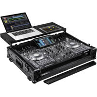 

Odyssey Innovative Designs Flight Zone Black Label Case with Glide Platform for Denon Prime 4 DJ Controller