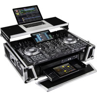 

Odyssey Innovative Designs Flight Zone Case with Glide Platform, Wheels and 19" 2U Bottom Rack for Denon Prime 4 DJ Controller