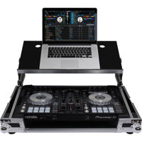 

Odyssey Innovative Designs Flight Zone Producer Glide Style Series Case with Angled Glide Platform for Pioneer DDJ-RR/DDJ-SR/DDJ-SR2 DJ Controller, Black/Silver