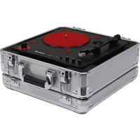 

Odyssey Innovative Designs Krom Series Case for Numark PT01 Scratch Portable Turntable, Silver