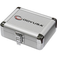 

Odyssey Innovative Designs Krom Series Compact Utility Accessory Case with Interior Diced Foam and 5x3x1.5" Interior, Silver Diamond