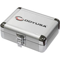 

Odyssey Innovative Designs Krom Series Compact Utility Accessory Case with Interior Diced Foam and 5x3x1.5" Interior, Silver
