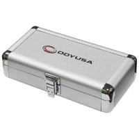 

Odyssey Innovative Designs Krom Series Compact Utility Accessory Case with Interior Diced Foam and 7.75x3x1.5" Interior, Silver Diamond