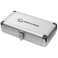 

Odyssey Innovative Designs Krom Series Compact Utility Accessory Case with Interior Diced Foam and 7.75x3x1.5" Interior, Silver
