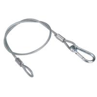 

Odyssey Innovative Designs 30" Long 0.16" Thick Medium-Duty Safety Cable with Standard Size Spring Hook, 110 lbs Capacity