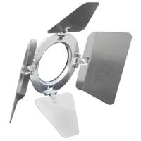 

Odyssey Innovative Designs 4-Way Barn Door for Par 20 Light Fixtures, High Polish Aluminum