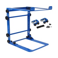 

Odyssey Innovative Designs Designer DJ Series L-Stand Mobile Folding Laptop/Gear Stand with Table/Case Clamps, 12-14.5" Adjustable Height, Blue